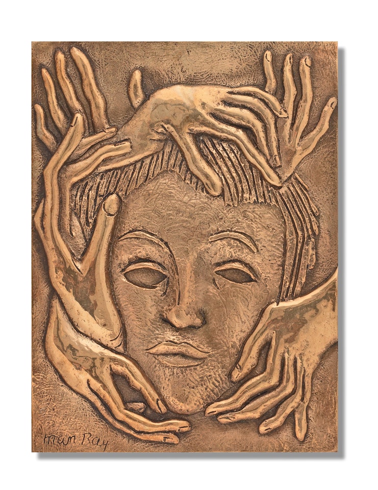 Masque (Tête aux Mains) by Man Ray