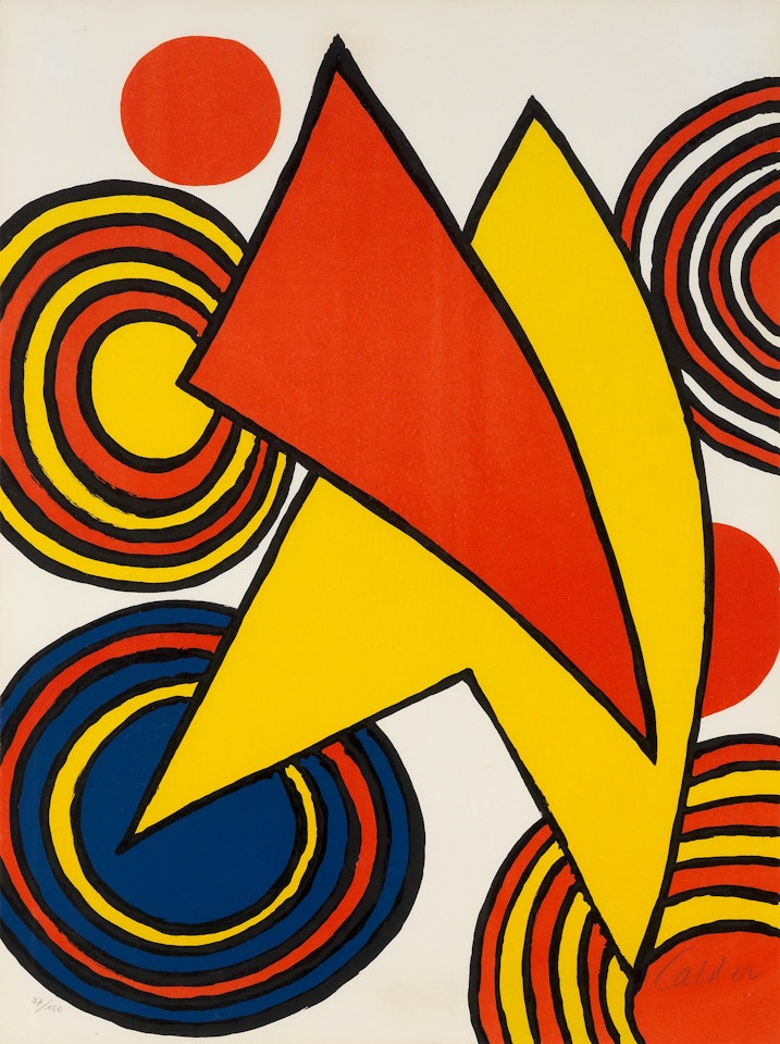 Triangles and Spirals by Alexander Calder