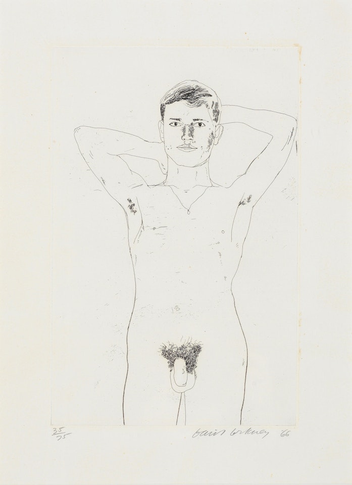 In An Old Book, from Illustrations for thirteen poems from C.P. Cavafy by David Hockney