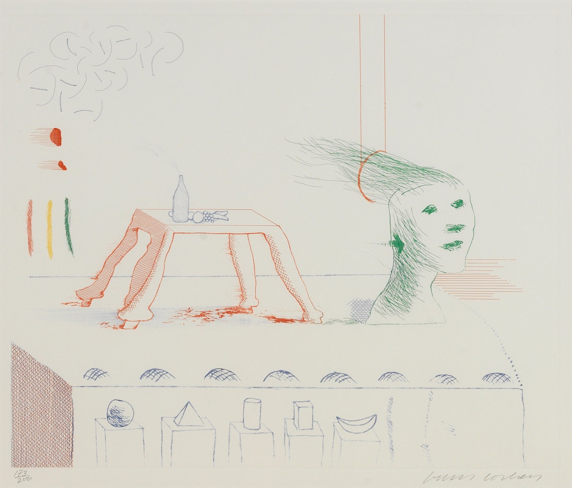 A Moving Still Life, from The Blue Guitar by David Hockney