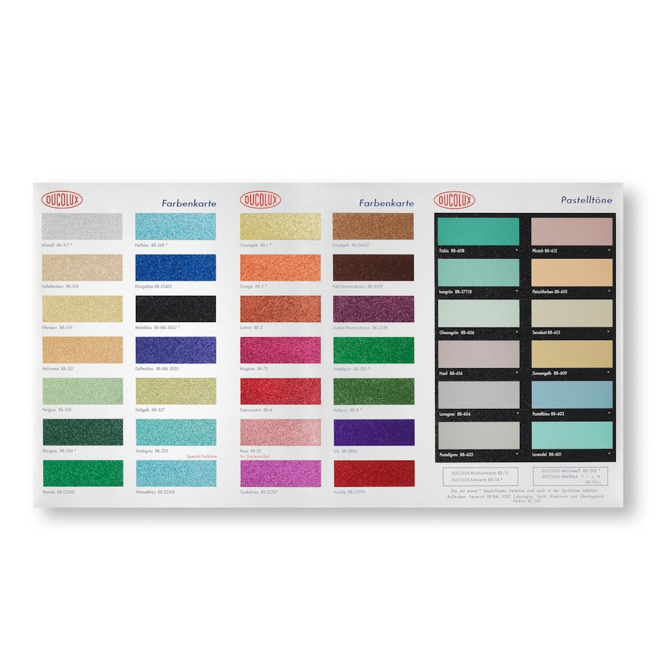 Colour Chart (Glitter) by Damien Hirst