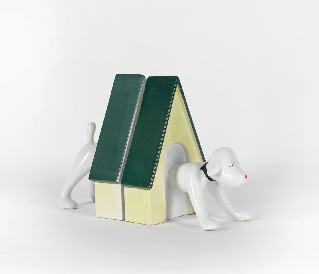 Puppy Bookends by Yoshitomo Nara