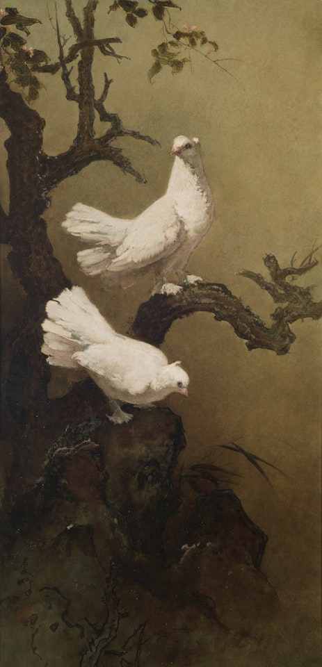 A Pair of Doves by Lee Man Fong