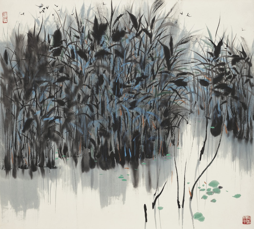 Reeds by a Pond by Wu Guanzhong