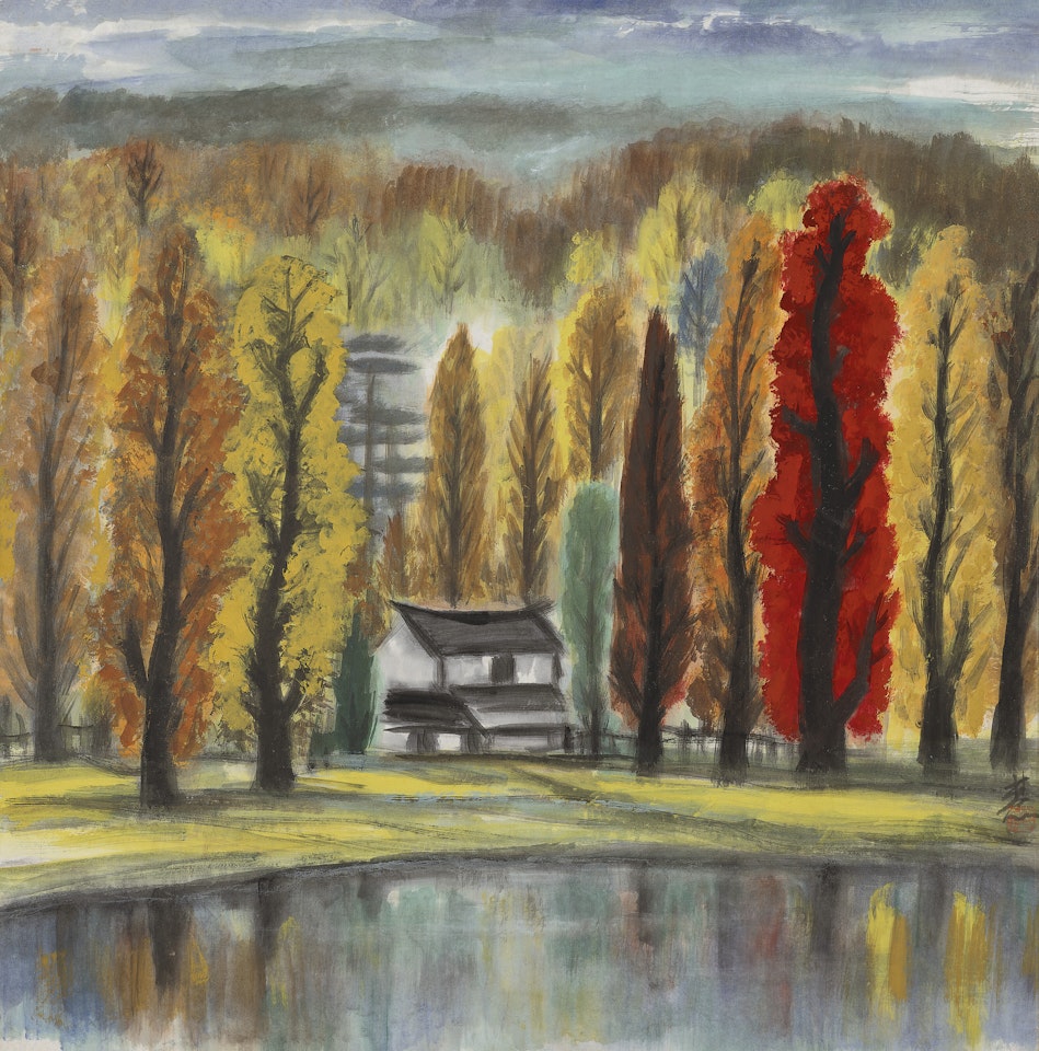 Autumn Scene by Lin Fengmian