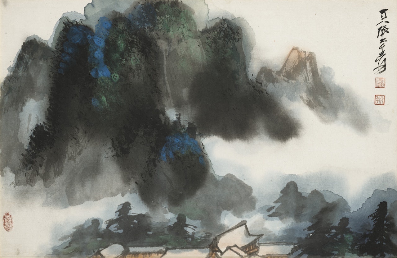 Spring in Lishan by Zhang Daqian