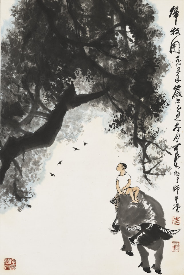 Return from Herding by Li Keran