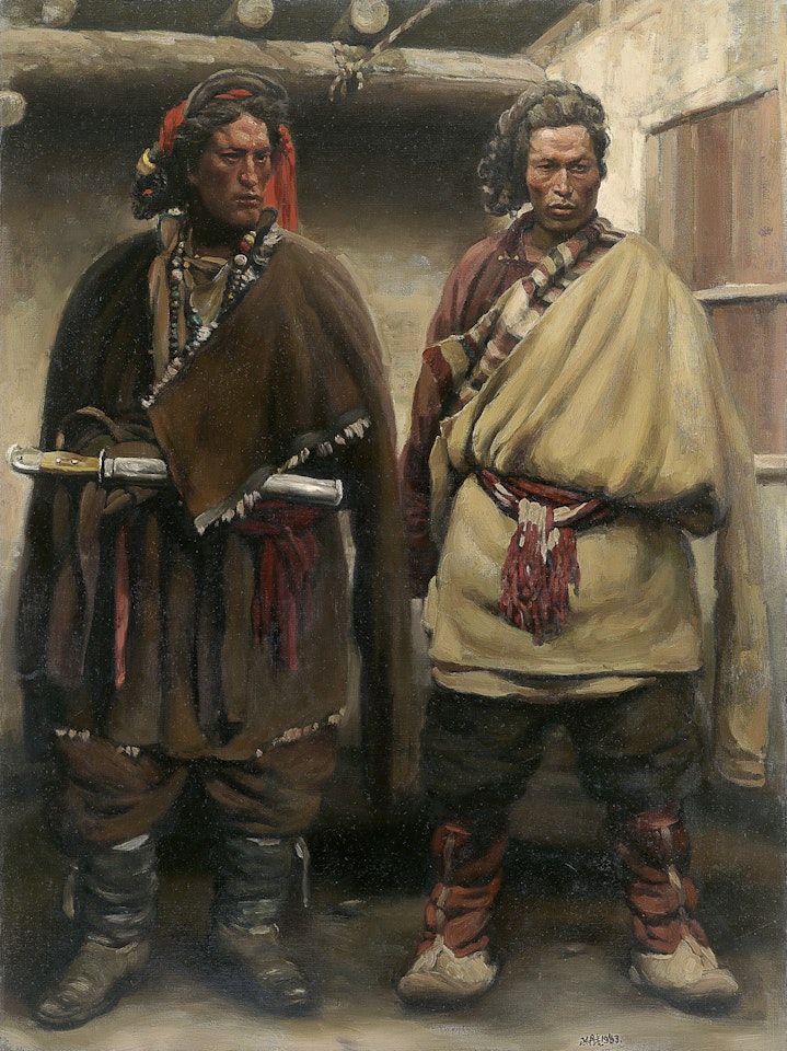 Tibetan Boys by Chen Danqing