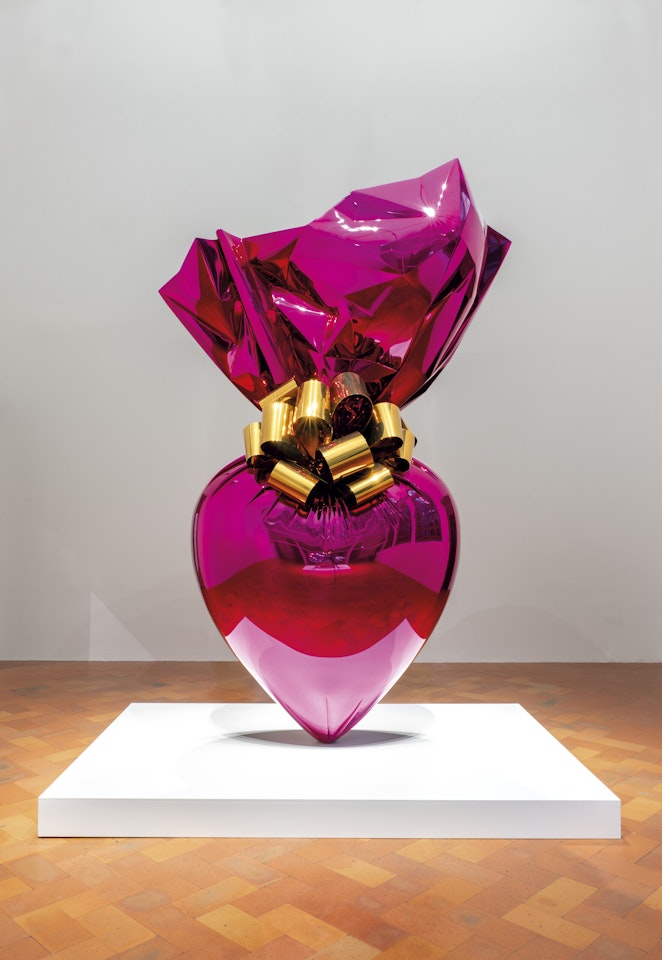 Sacred Heart (Magenta/Gold) by Jeff Koons