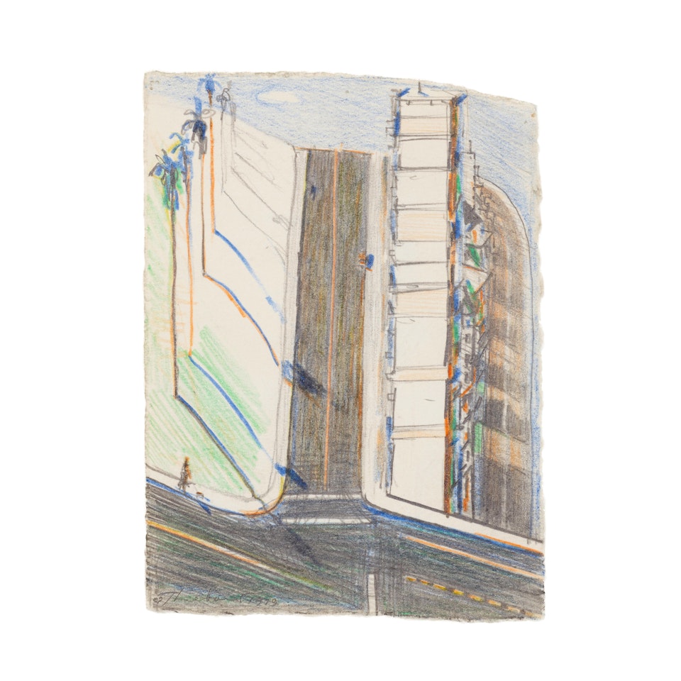 Palm Ridge (Study) by Wayne Thiebaud