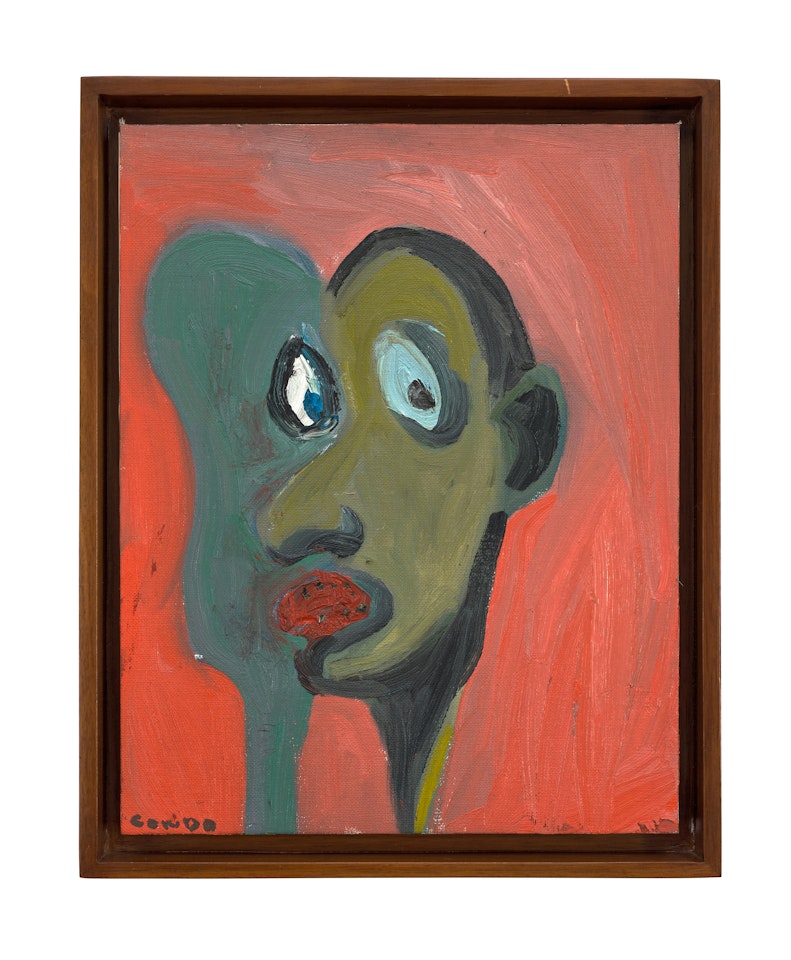 Red Portrait by George Condo