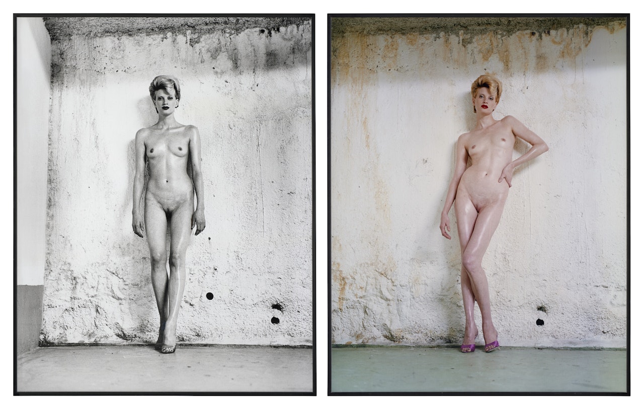 "Nude of Kristen McMenamy", Monte-Carlo by Helmut Newton