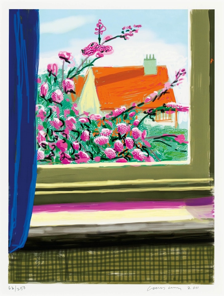 My Window, ‘No. 778’, 17th April 2011 with Art Edition Book by David Hockney