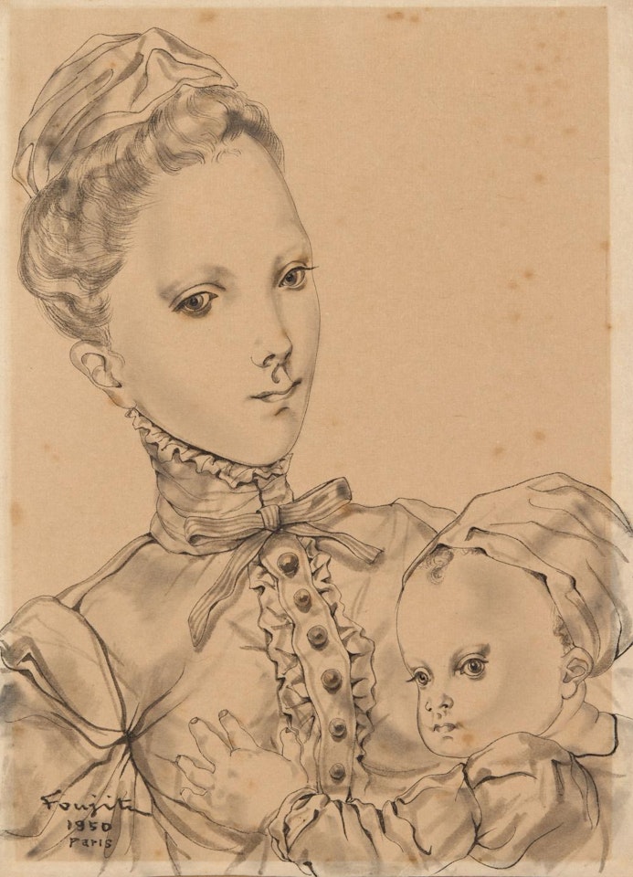 Mère et enfant by Leonard Tsuguharu Foujita