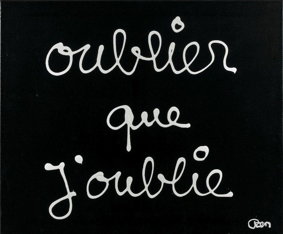 Oublier que j"oublie by Ben Vautier