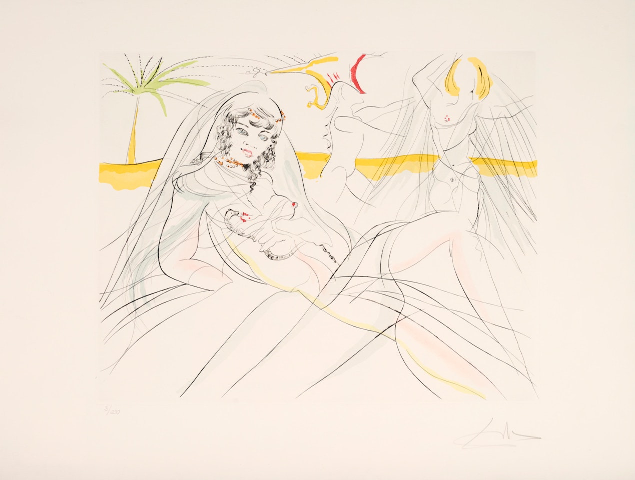 MORT DE CLEOPATRA, by Salvador Dali