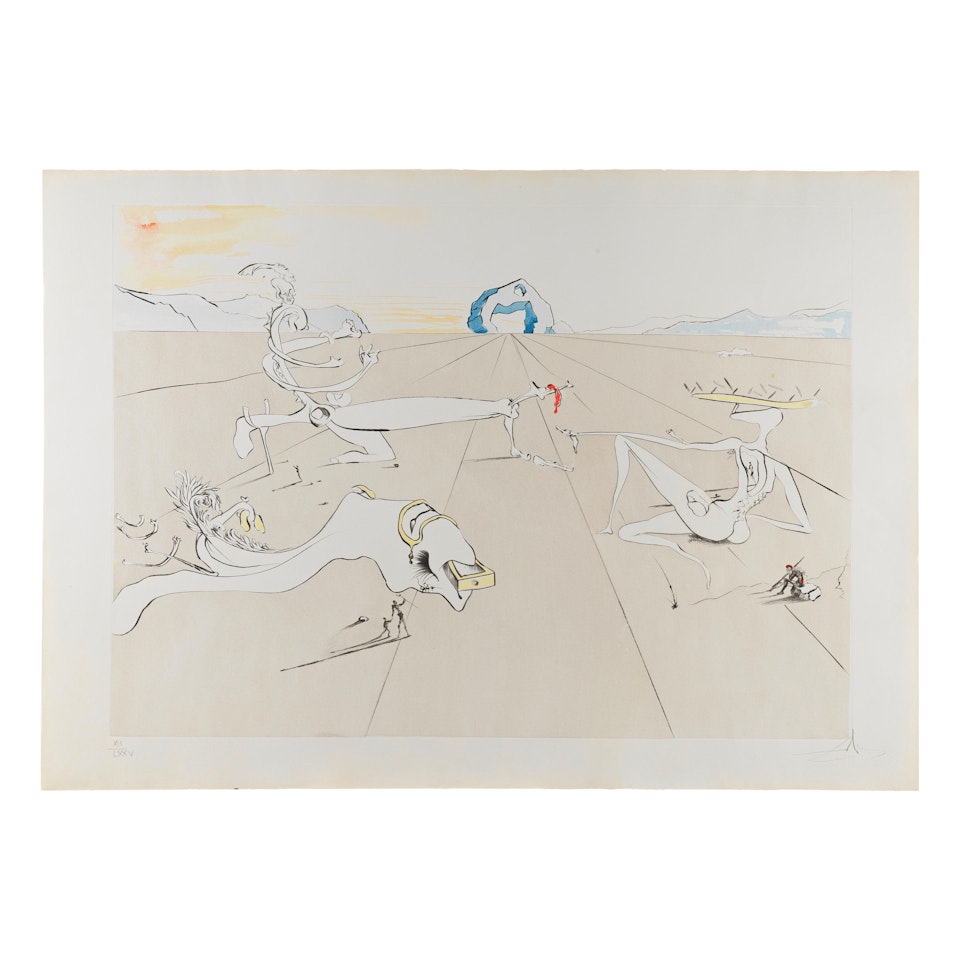 PAYSAGE SURREALISTE by Salvador Dali