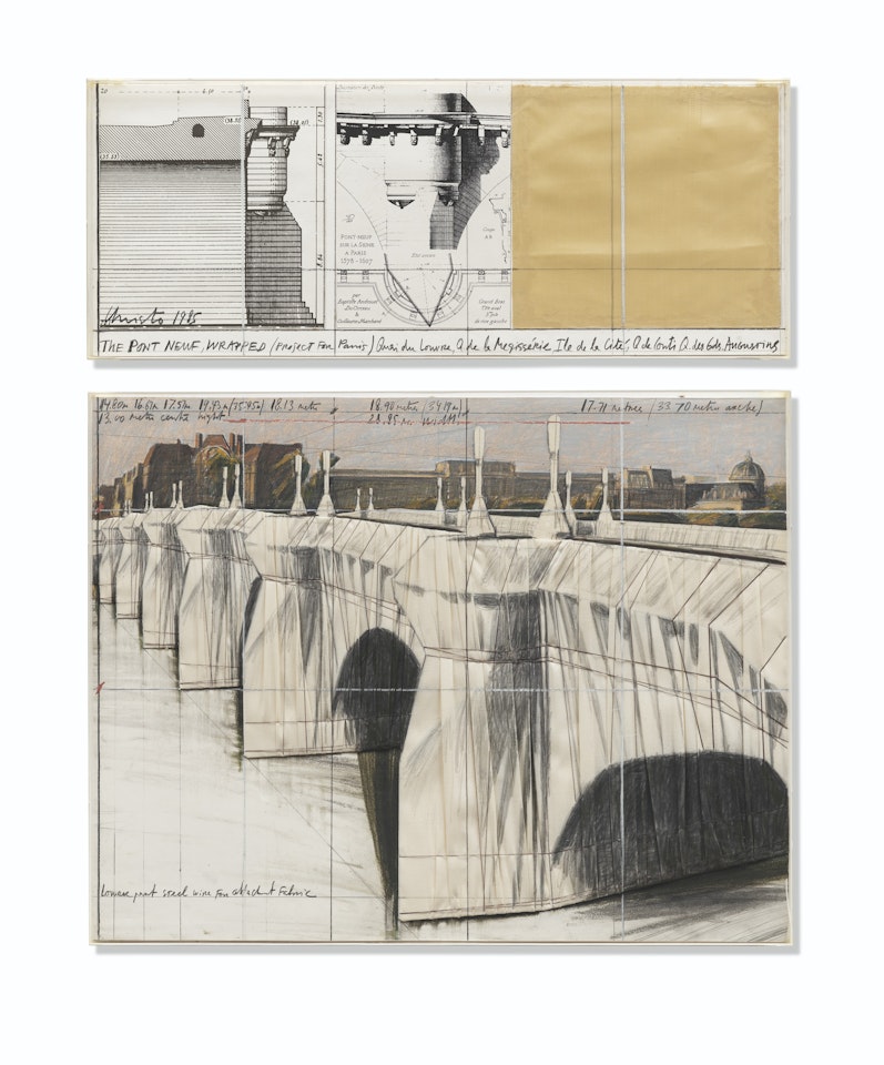 The Pont Neuf, Wrapped (Project for Paris) by Christo