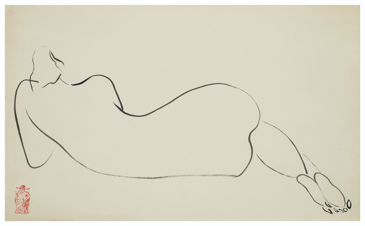 Odalisque de dos by Sanyu
