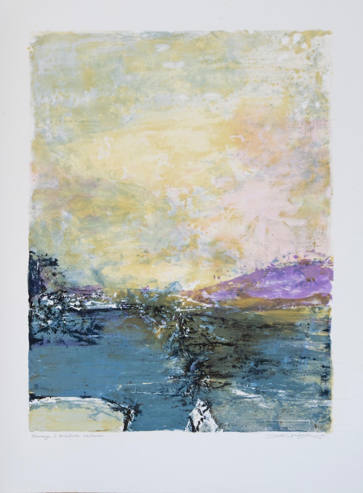 HOMMAGE A NOBUTAKA SHIKARAI by Zao Wou-Ki