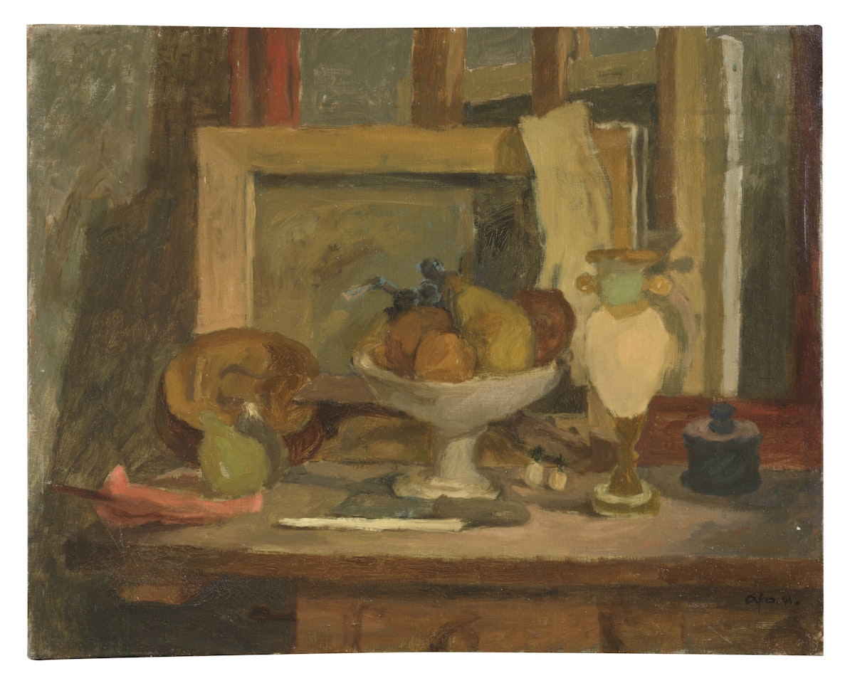 "STILL LIFE WITH FRUIT BOWL" by Afro