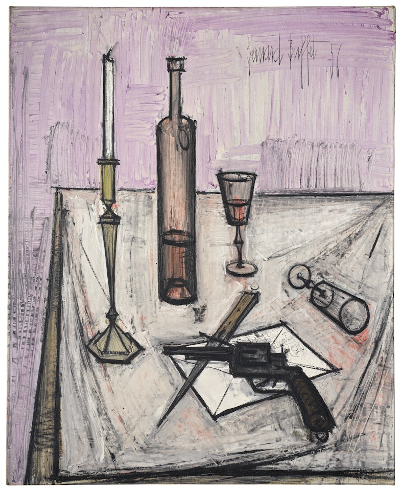 "STILL LIFE WITH A GUN" by Bernard Buffet
