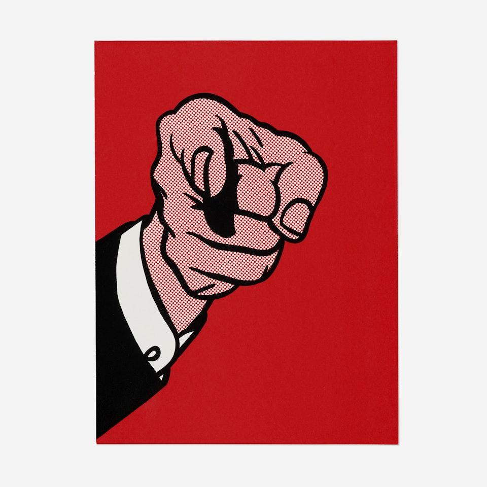 Finger Pointing (from the New York Collection for Stockholm portfolio) by Roy Lichtenstein