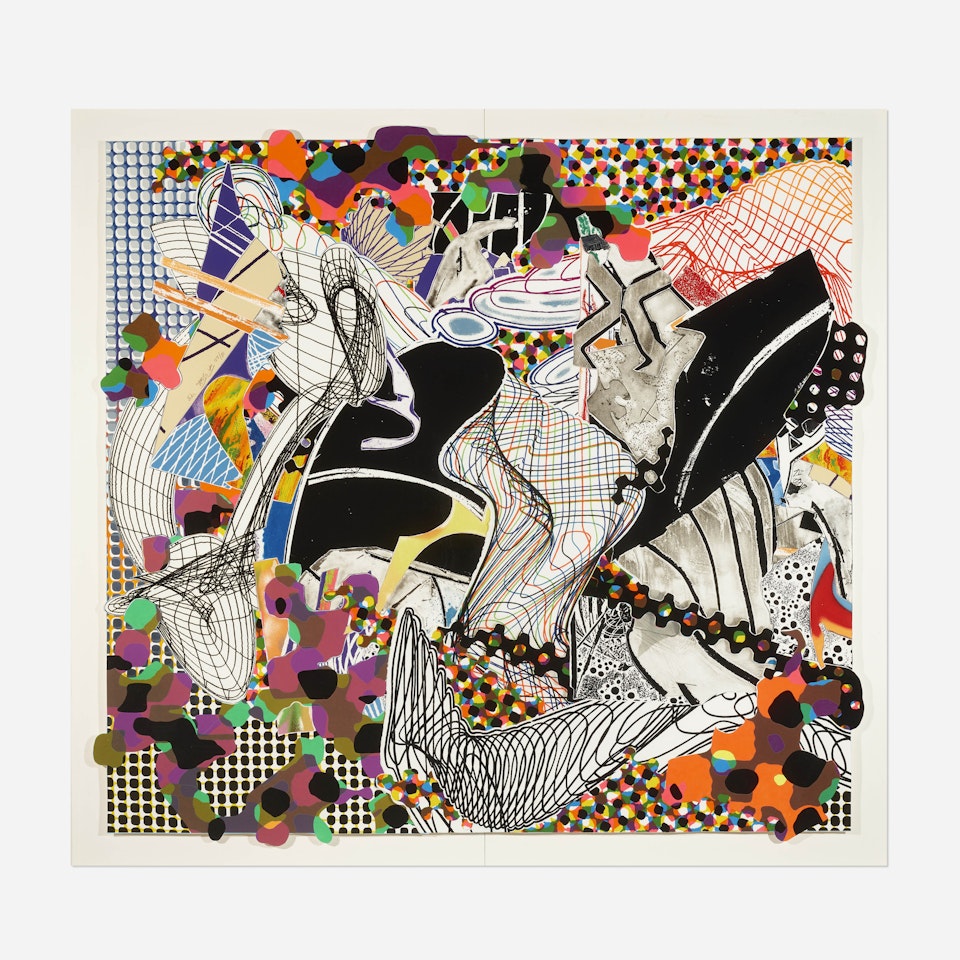 The Pequod Meets the Jeroboam: Her Story (from the Moby Dick Deckle Edges series) by Frank Stella