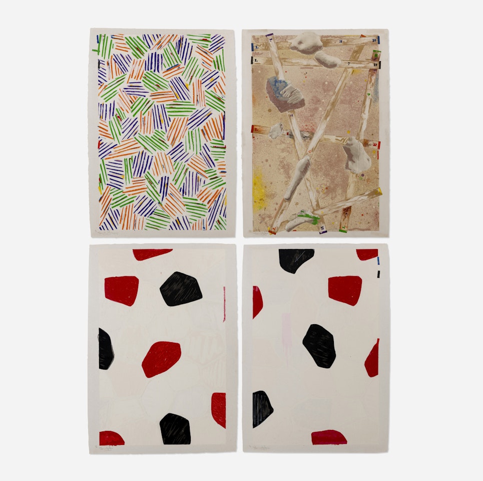 Four Panels from Untitled 1972 by Jasper Johns