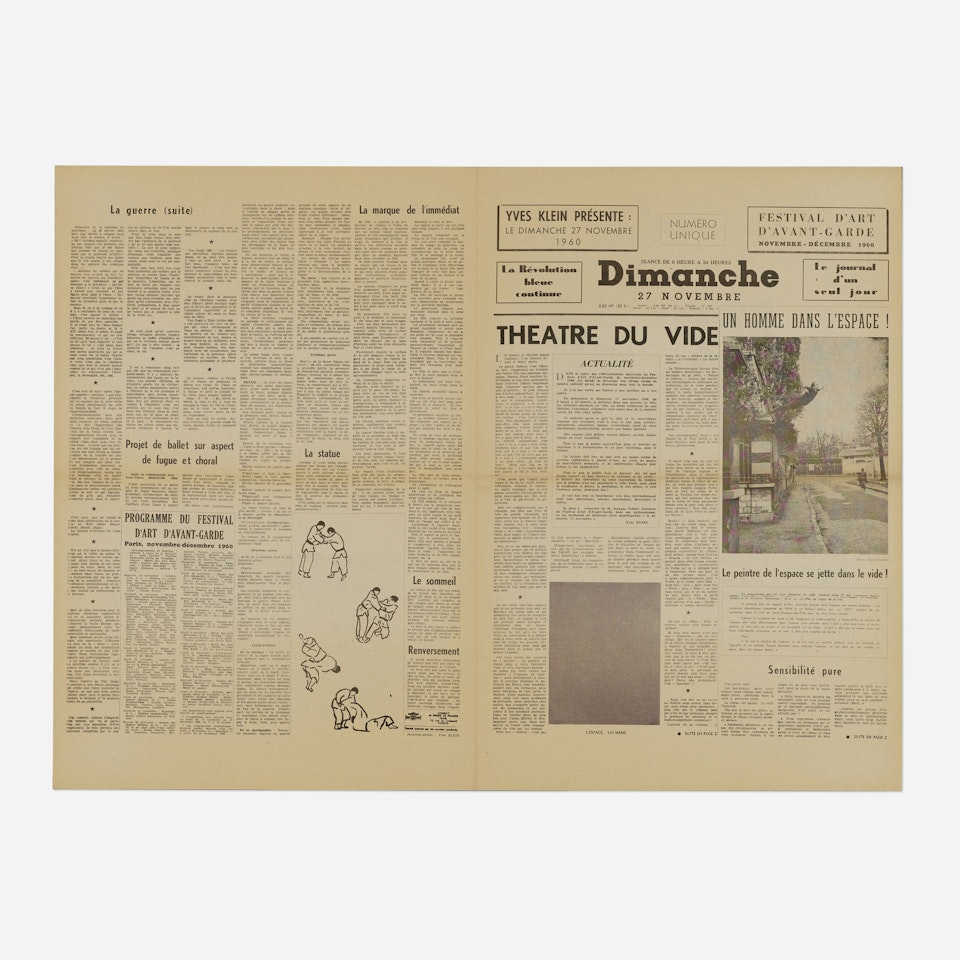 Le Dimanche 27 Novembre 1960 by Yves Klein