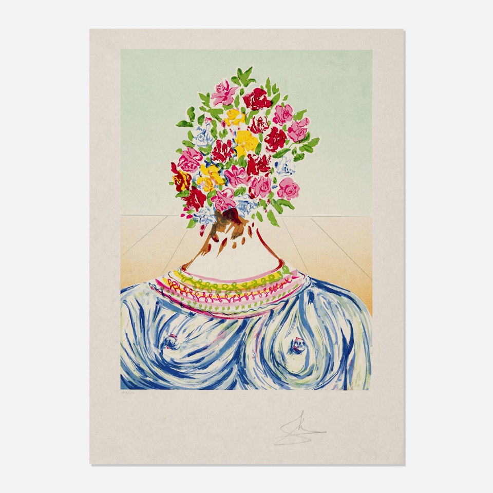 The Flowering of Inspiration (from the Dalí Retrospective portfolio) by Salvador Dali