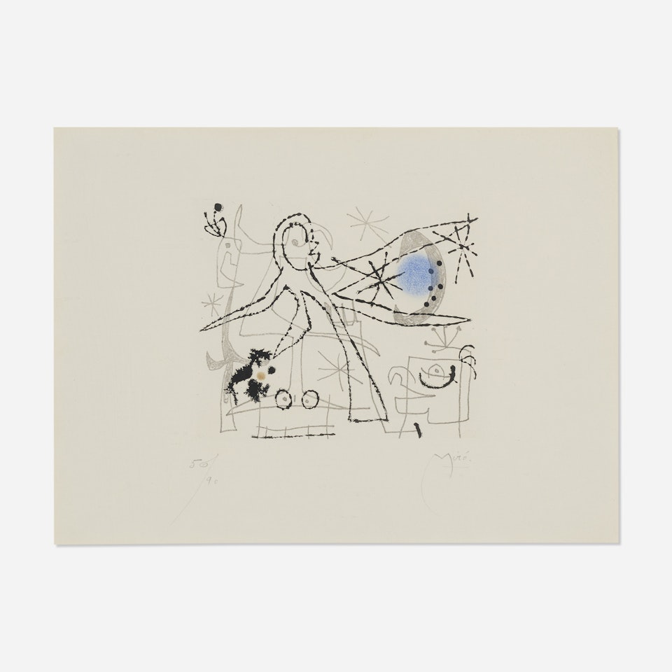 L'oiseau dressé by Joan Miró