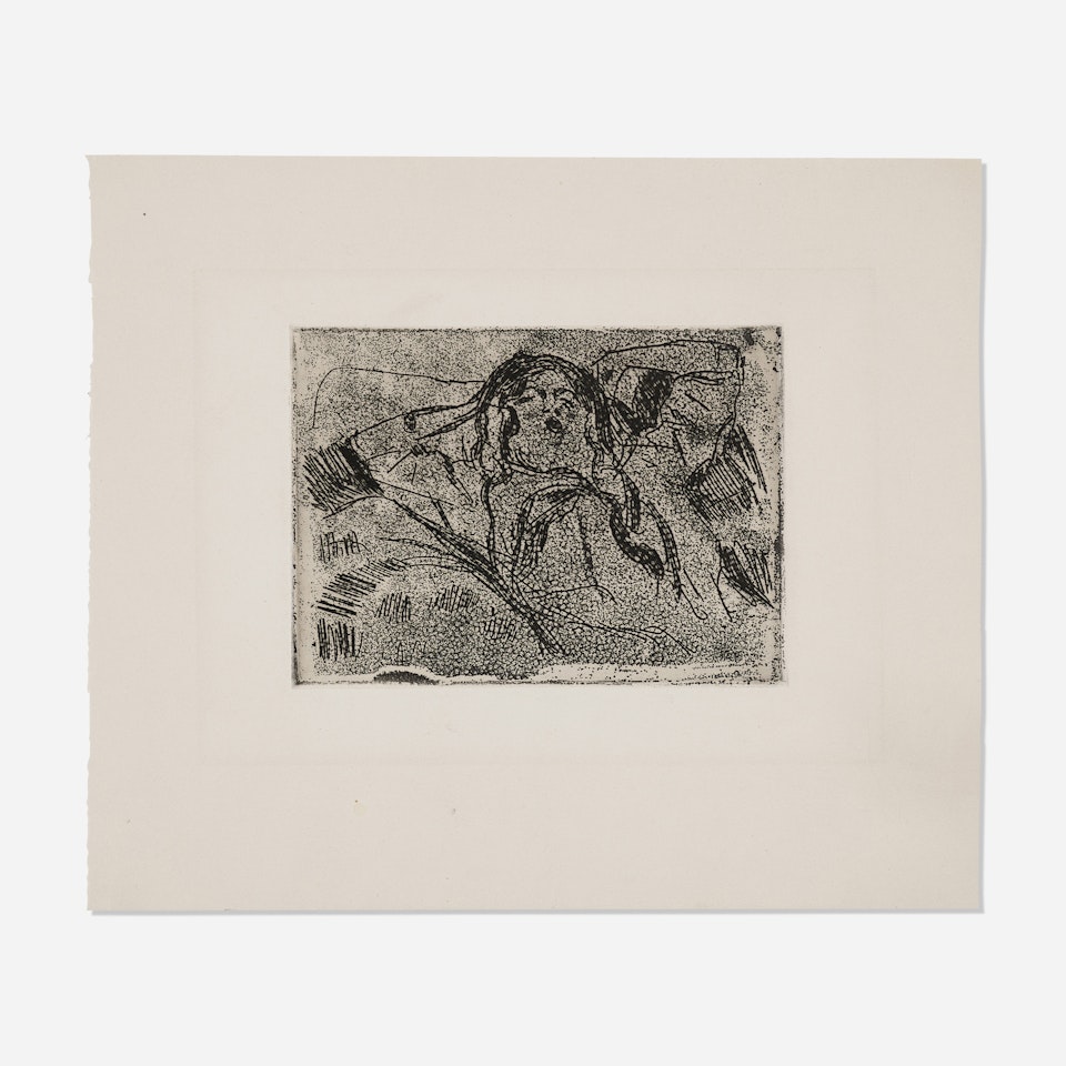 Kvinne som gjesper (Woman Yawning) by Edvard Munch