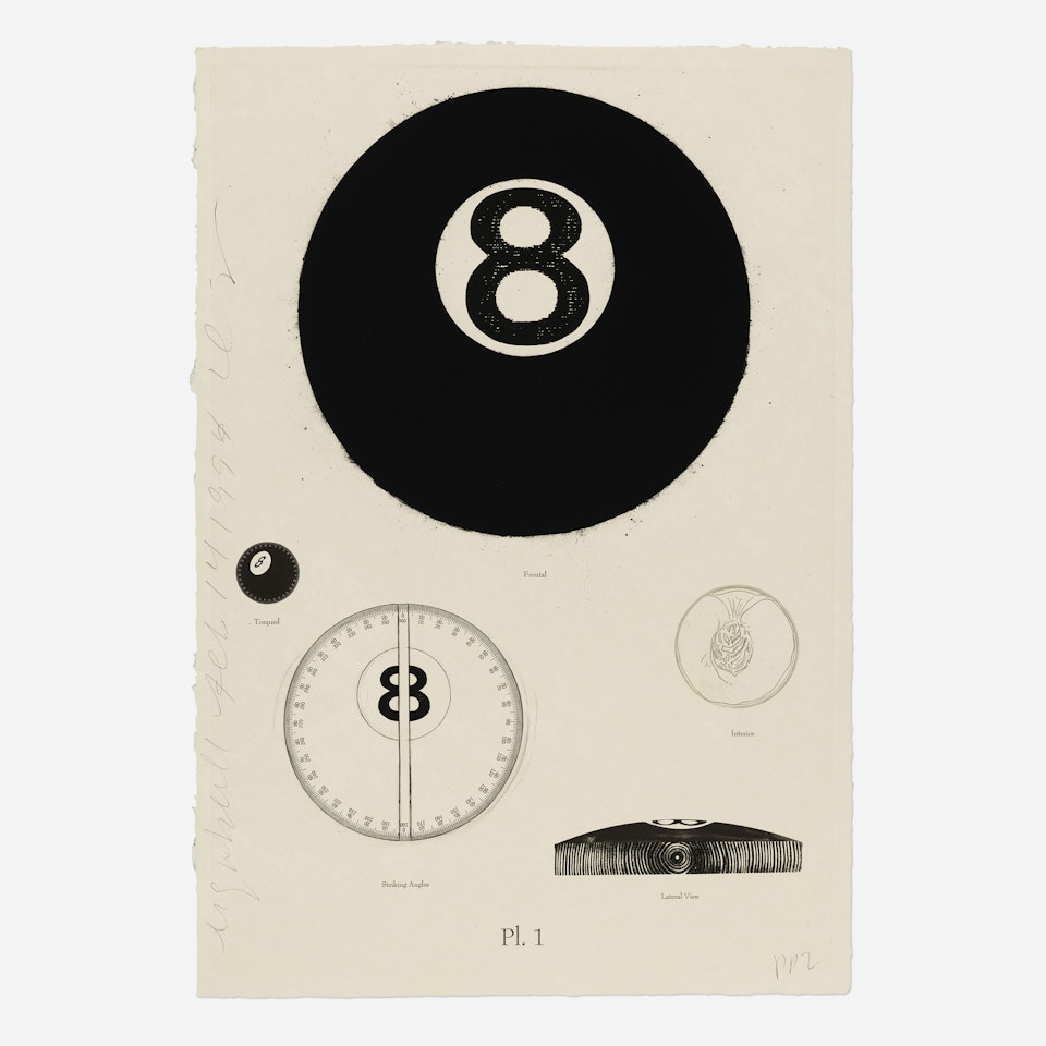 Eight Ball Feb. 14, 1996 (from The Album series) by Donald Sultan