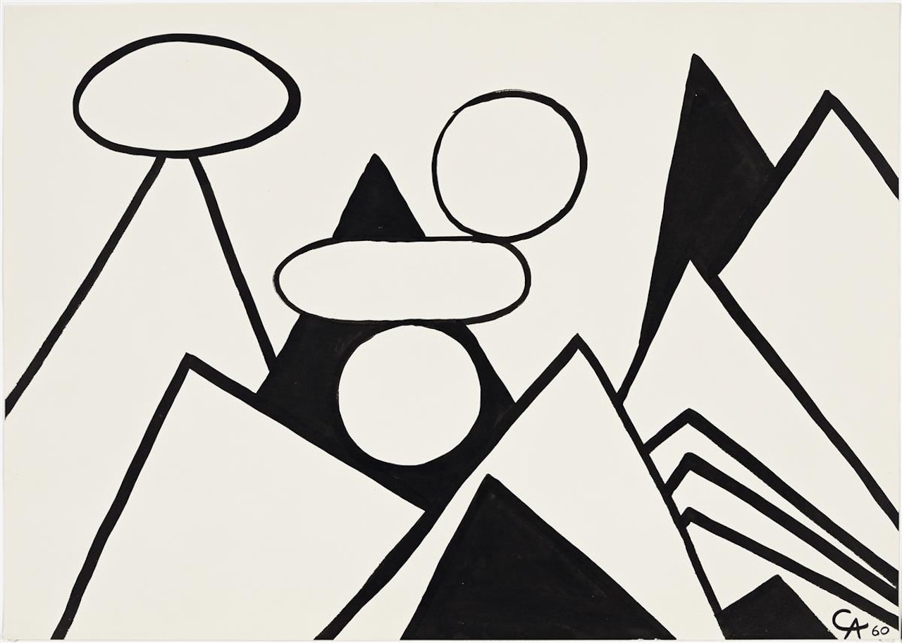 Black and White Mountains by Alexander Calder