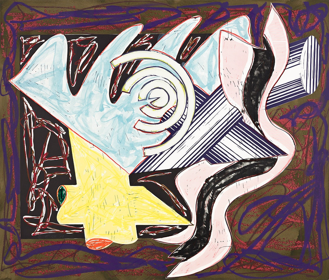 A Hungry Cat Ate Up the Goat by Frank Stella