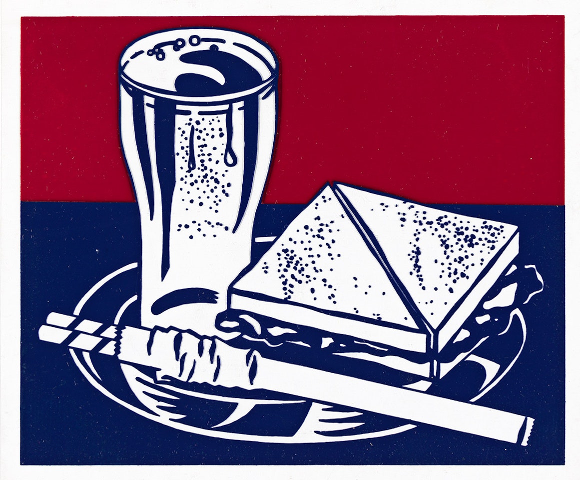 Sandwich and Soda by Roy Lichtenstein