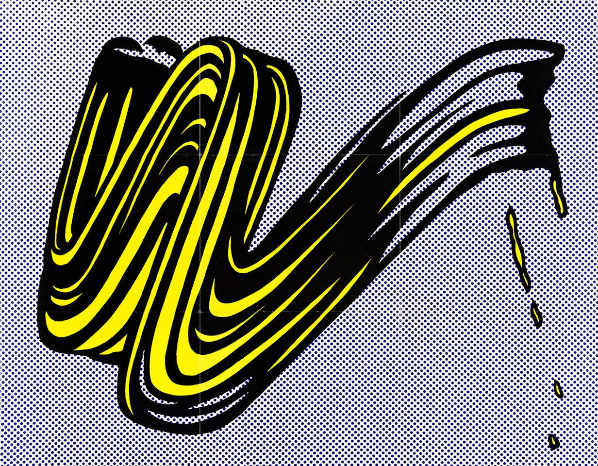 Brushstroke by Roy Lichtenstein