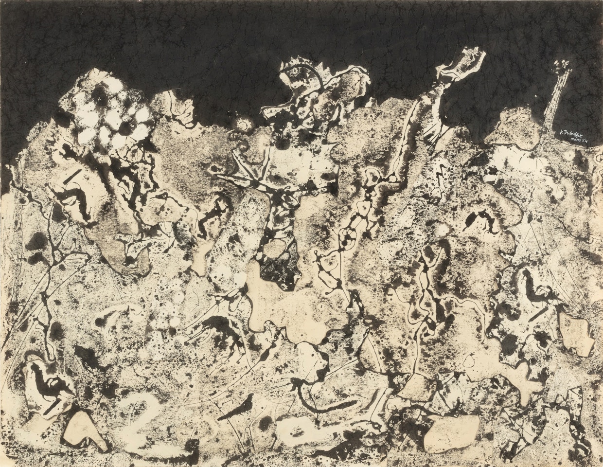 La végétation s'installe by Jean Dubuffet