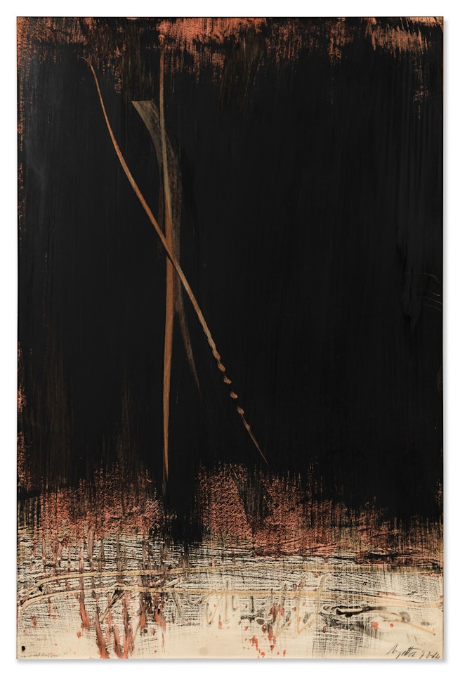 Suite Rose-Noir (XVII) by Jean Degottex