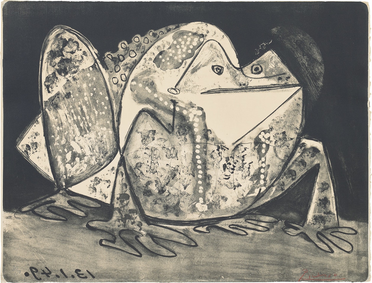 Le crapaud (The Toad) (Bl. 585, M. 144, R. 448) by Pablo Picasso