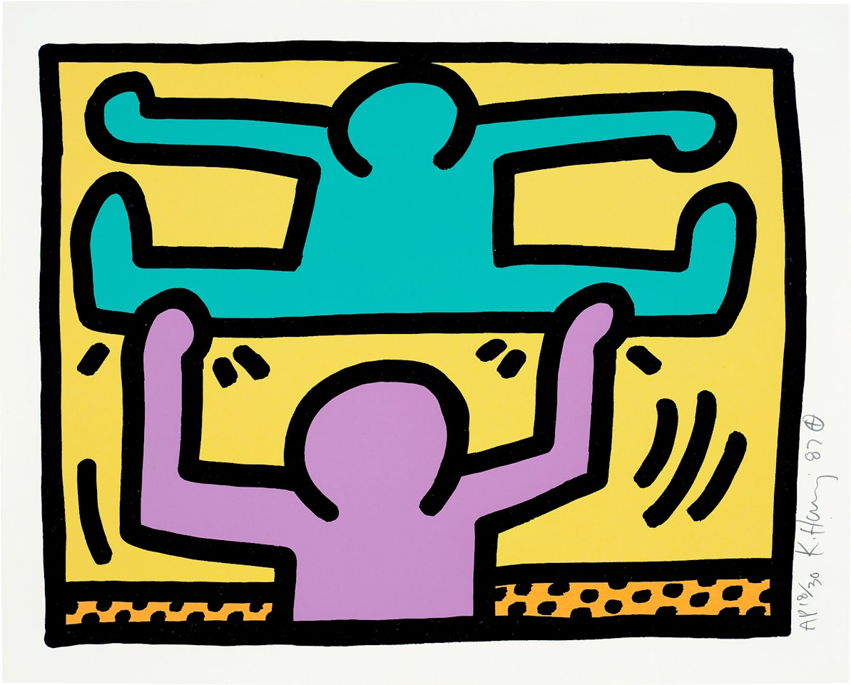 Pop Shop I: one plate (L. p. 82) by Keith Haring