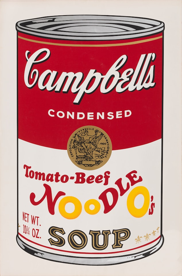 Tomato-Beef Noodle O's, from Campbell's Soup II (F. & S. 61) by Andy Warhol