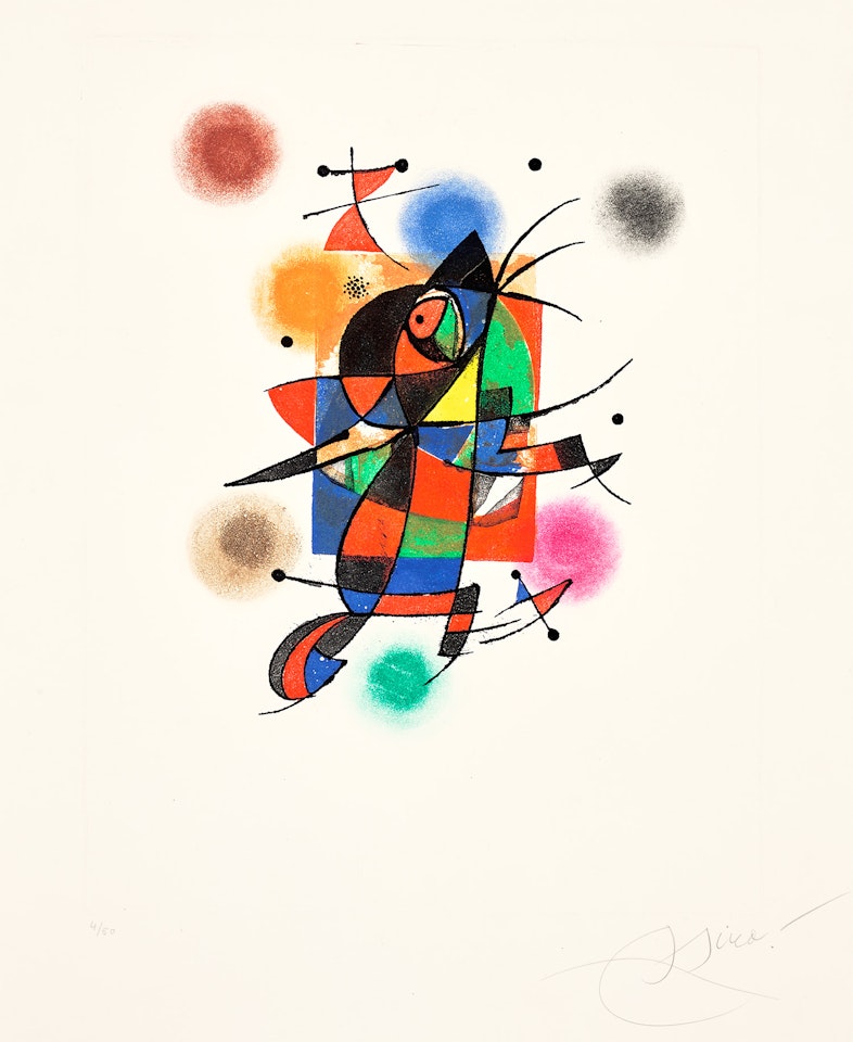 Gaudí XIV (D. 1073) by Joan Miró