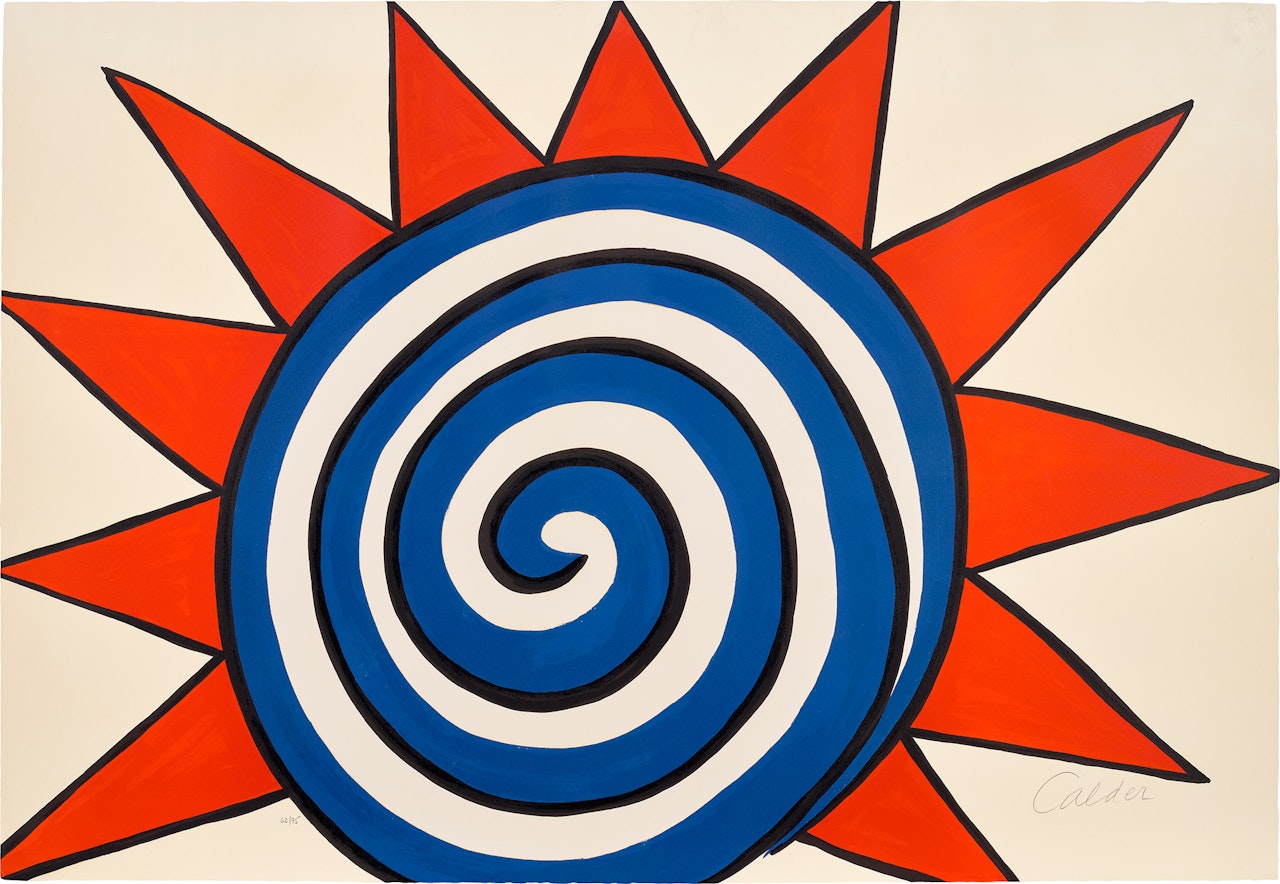 Red, White and Blue Sun by Alexander Calder