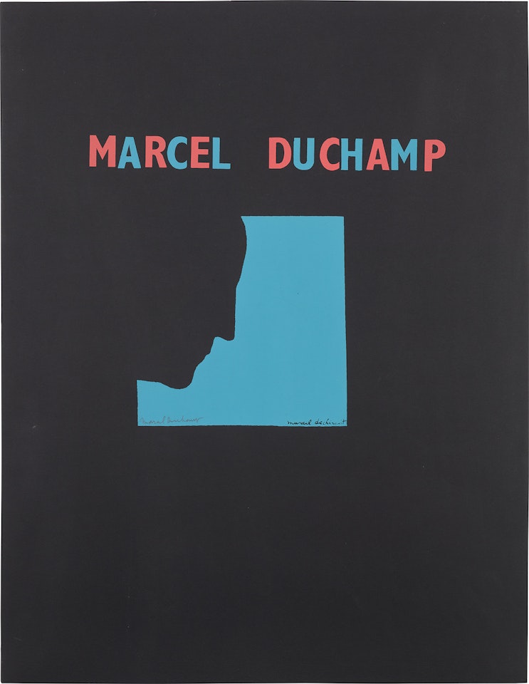 Poster after Self-Portrait in Profile (S. 565b) by Marcel Duchamp