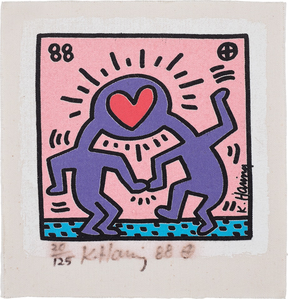 Untitled (Dr. Winkie Wedding Invitation) (L. p. 92) by Keith Haring