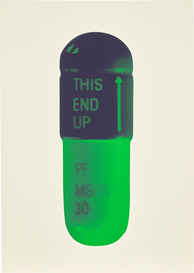 The Cure - Cream/Aubergine/Pea Green by Damien Hirst