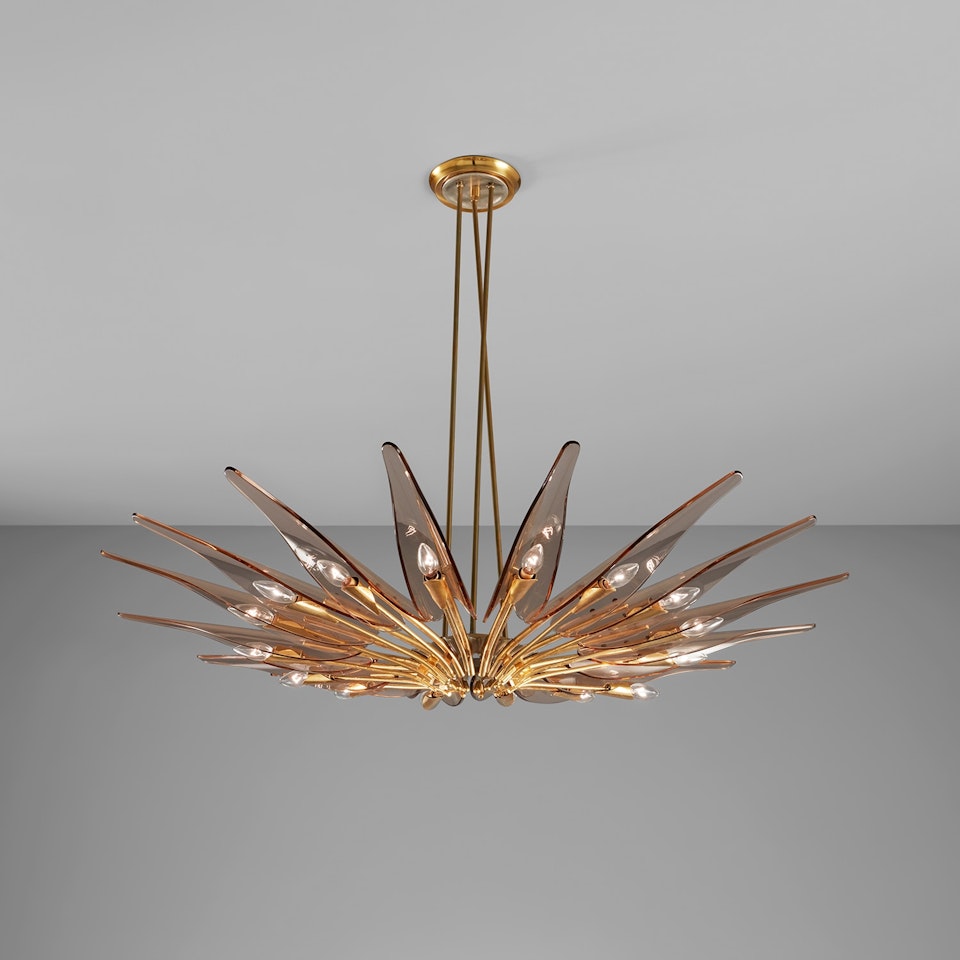 "Dahlia" chandelier, model no. 1563A by Max Ingrand