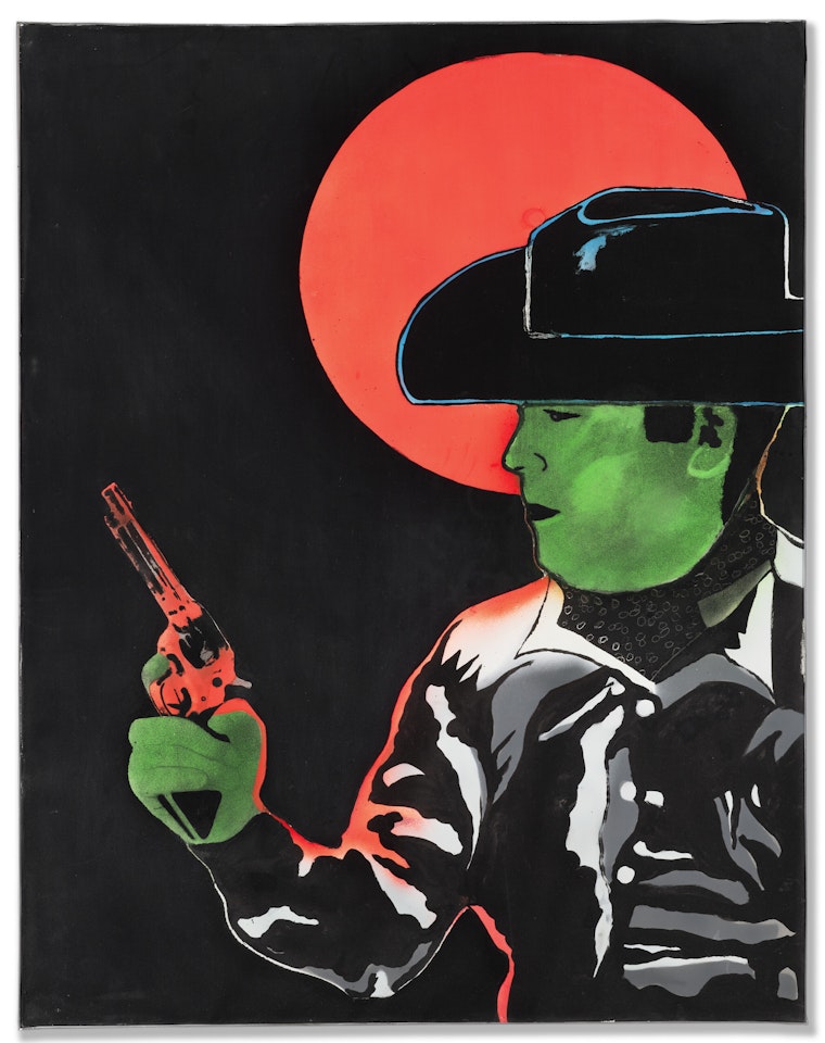Le Justicier – Tableau de mauvais goût by Martial Raysse